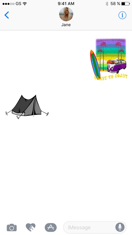 Camping Stickers for iMessage