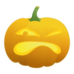 Pumpkin Emoji Face for iMessage Stickers