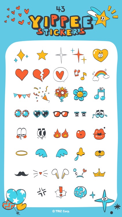 Yippee stickers