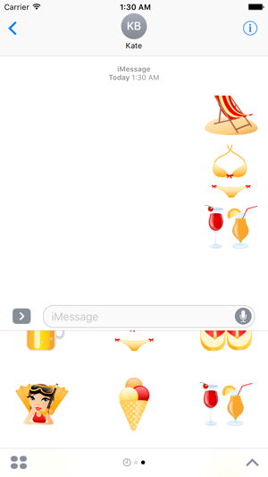 Beach and Vacation Stickers Pack for iMessage(圖3)-速報App