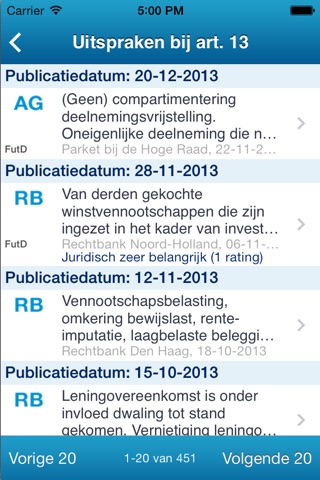 Meijburg Fiscale Wetten-app screenshot 4