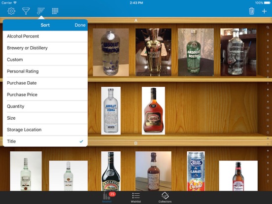 Alcohol, Beer, and Liquor Collectors for iPadのおすすめ画像1