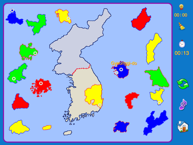 Korean Peninsula puzzle map(圖2)-速報App