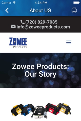 Zowee Products screenshot 2