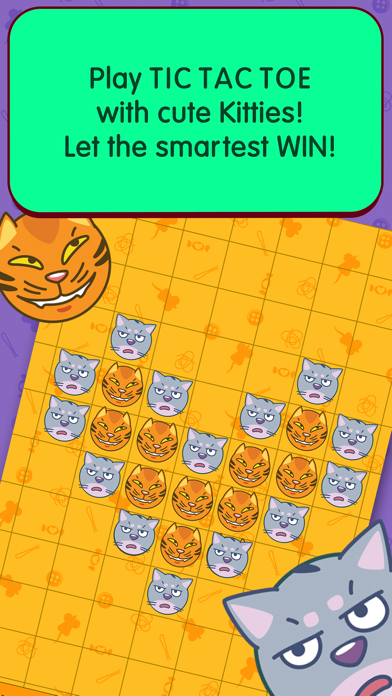 Tic Tac Toe 2 player games with Sly Kitties! screenshot 3