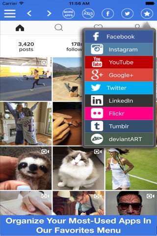 Social Media All In One - Includes All Your Faves! screenshot 2
