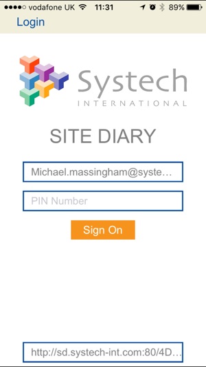 Systech Site Diary