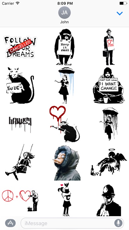 Banksy Sticker Art