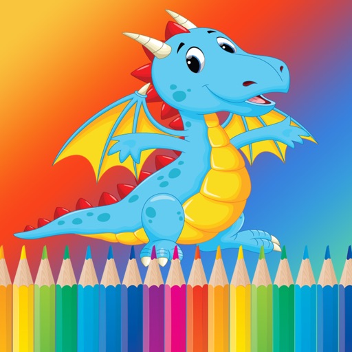 Dragon Coloring Pages for Kids : All in 1 Painting Learning Games for Kindergarteners Free