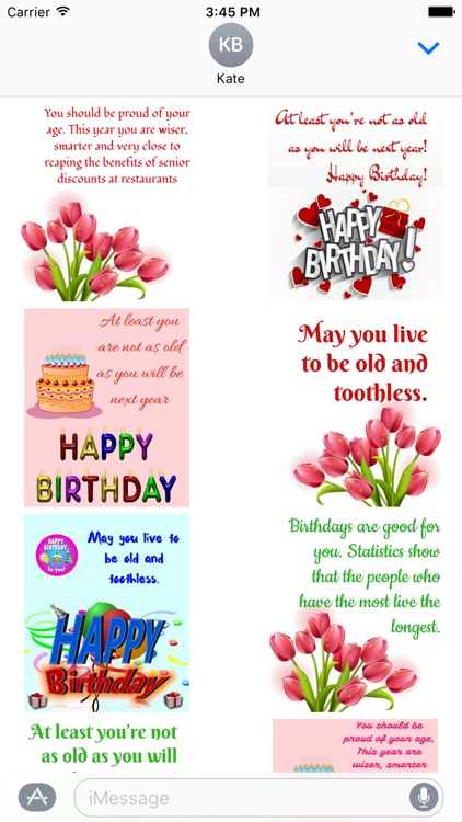 Birthday funny stickers for iMessage screenshot-3