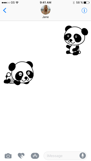 Panda Two Sticker Pack(圖3)-速報App