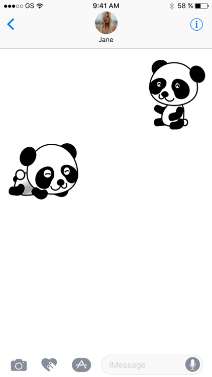 Panda Two Sticker Pack