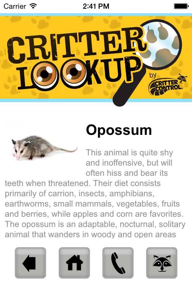 Critter Lookup screenshot 3