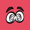Photobomb Stickers - Cartoon Eye  for iMessage