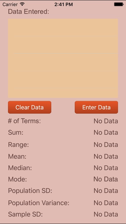 Statistics Calculator