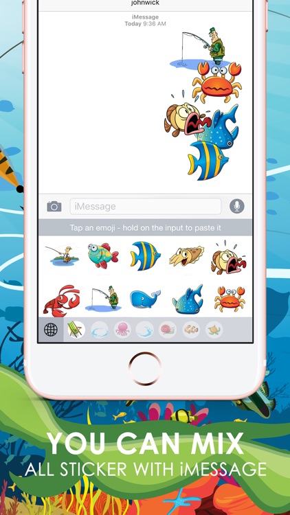 Fishing Emoji Stickers Keyboard Themes ChatStick