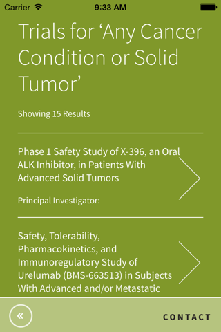 SCI Cancer Clinical Trials - náhled
