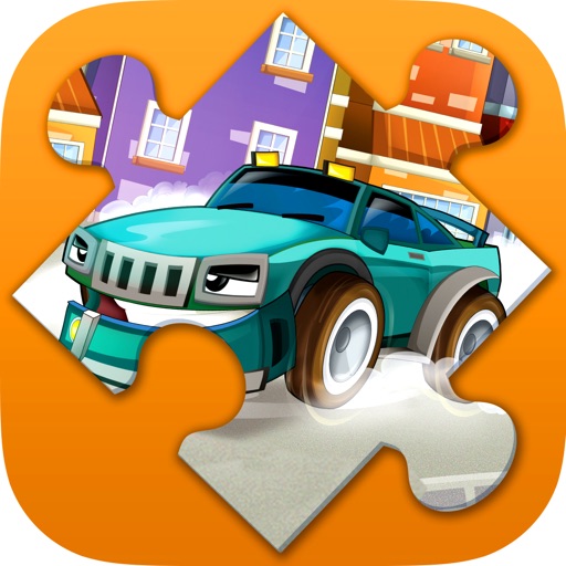 Cartoon Cars Puzzles for Kids Icon