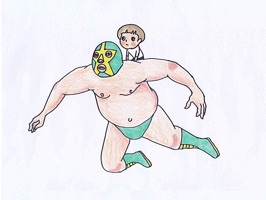 Miya's World: Wrestler and son is a Messages is a sticker app for Messages