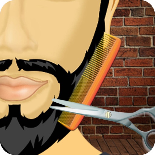 Barber shop Crazy Beard Salon Icon