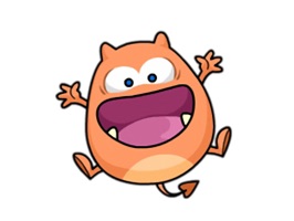 What better way to say anything than with chubby monster stickers