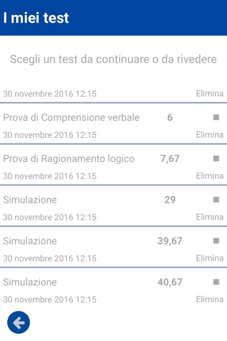 AlphaTest Bocconi screenshot 3