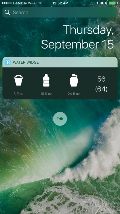 Water Widget for Fitbit