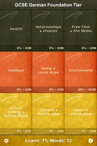 cRaMiT German GCSE Vocabulary screenshot 2