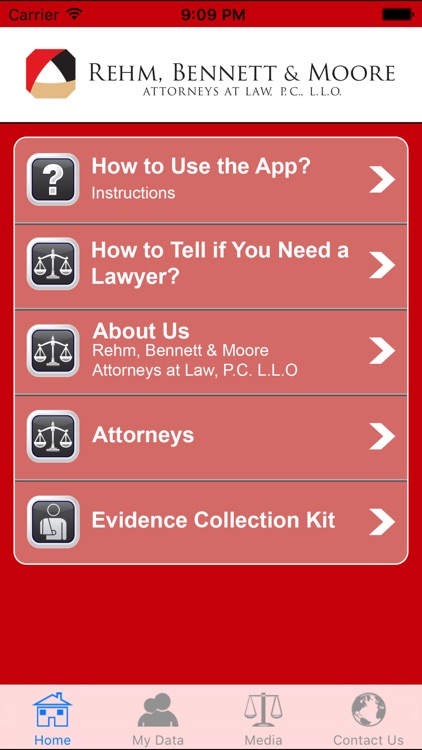 Injury Help App by Rehm, Bennett & Moore, P.C., L.L.O.