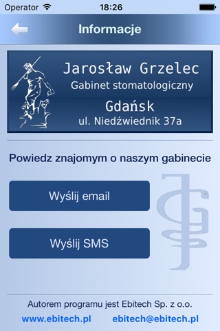 lek. stom. Jarosław Grzelec,  Gdańsk screenshot 2