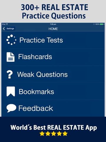 Real Estate Licensing Exam Prep App - Practice Questions & Study Guide with Flashcards for Real Estate License Test Education