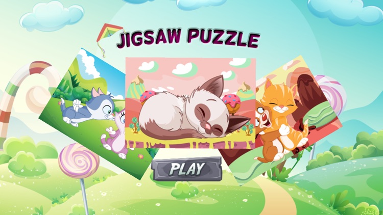 Cat Jigsaw Puzzles for Toddlers Kids Learning Game screenshot-4