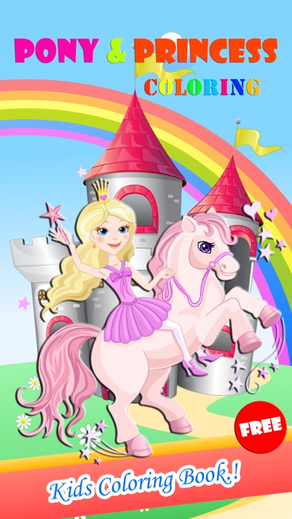 Pony And Princess Coloring Book Paint & Draw Games