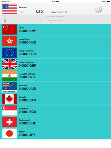 Currency calculator - 167 countries or regions screenshot 2