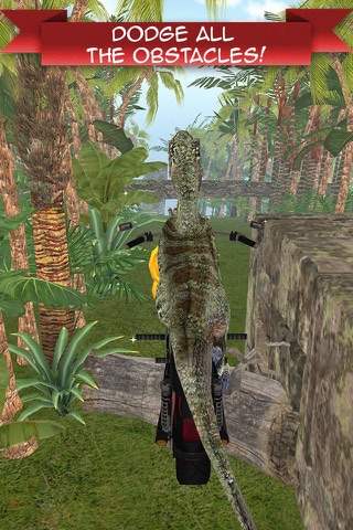 MotoRaptor - Velociraptor Motorcycle Jurassic Run screenshot 4