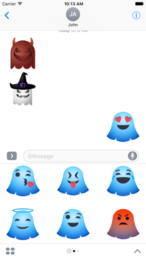 Cute Ghost Stickers For iMessage(圖1)-速報App