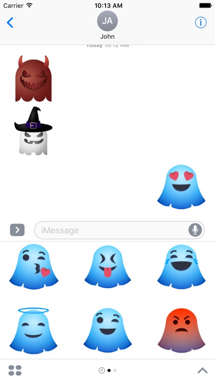 Cute Ghost Stickers For iMessage