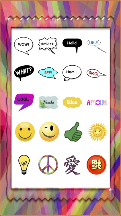 Chat bubbles, quotes, symbols and emoticons