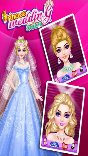 Princess Wedding Salon - MakeUp DressUp Girls Game(圖2)-速報App