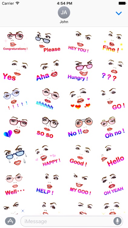 Sexy Face Stickers
