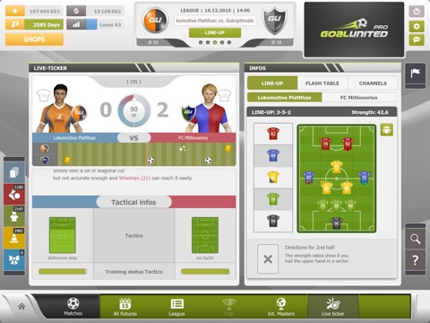 goalunited PRO – the football manager for experts screenshot 2