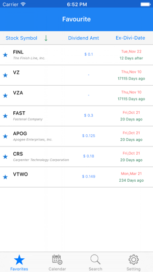 Dividend Tracker