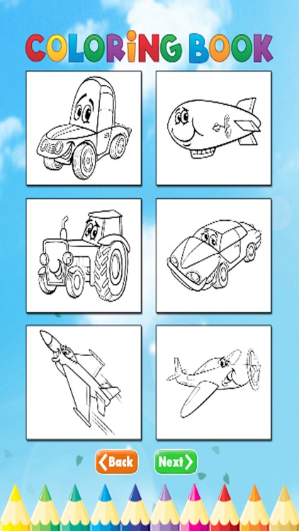 Car Art Coloring Book - Activities for Kids screenshot-3