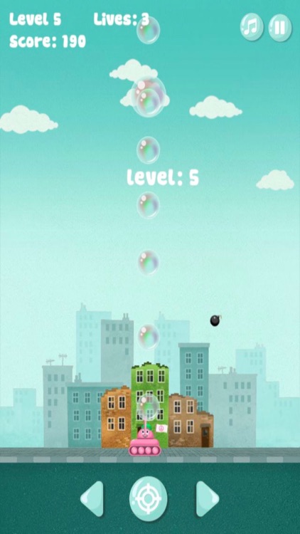 Launched bubble-popup bubble and rescue you