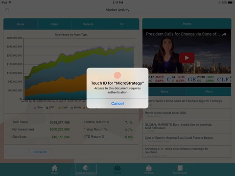 MicroStrategy Mobile for iPad screenshot 3
