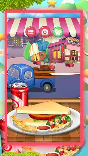 Sandwich Maker Chef Crazy Game(圖4)-速報App