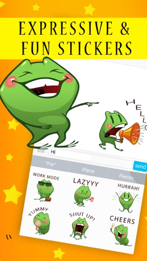 Blush Froggy Moji - Sticker Set for iMessage(圖2)-速報App