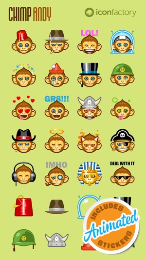 Iconfactory Chimp Andy Stickers(圖1)-速報App