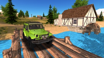 Offroad 4x4 car driving Mountain