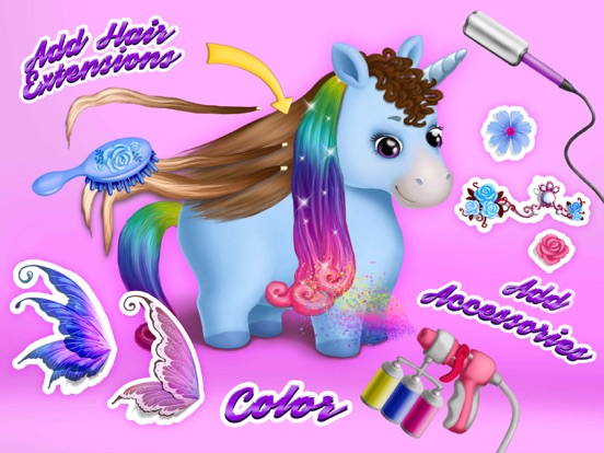 Скачать игру Pony Sisters Hair Salon 2 - Pet Horse Makeover Fun